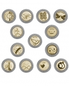 118-Silver-Gold English-card Wedding coins 118-Silver-Gold English-card Wedding coins